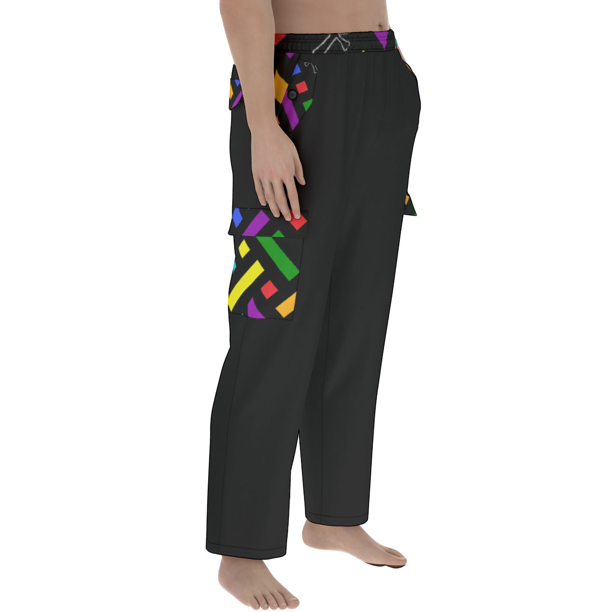 7 Colors Divine Men's Pocket Cargo Pants