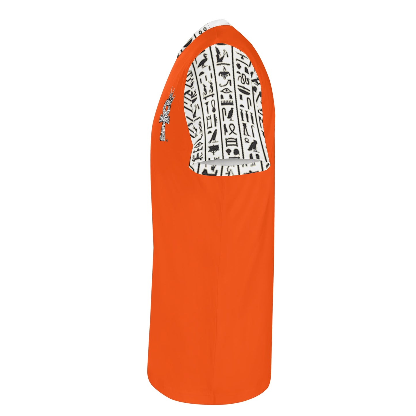 Orange Hiero Ankh FrontAndBack