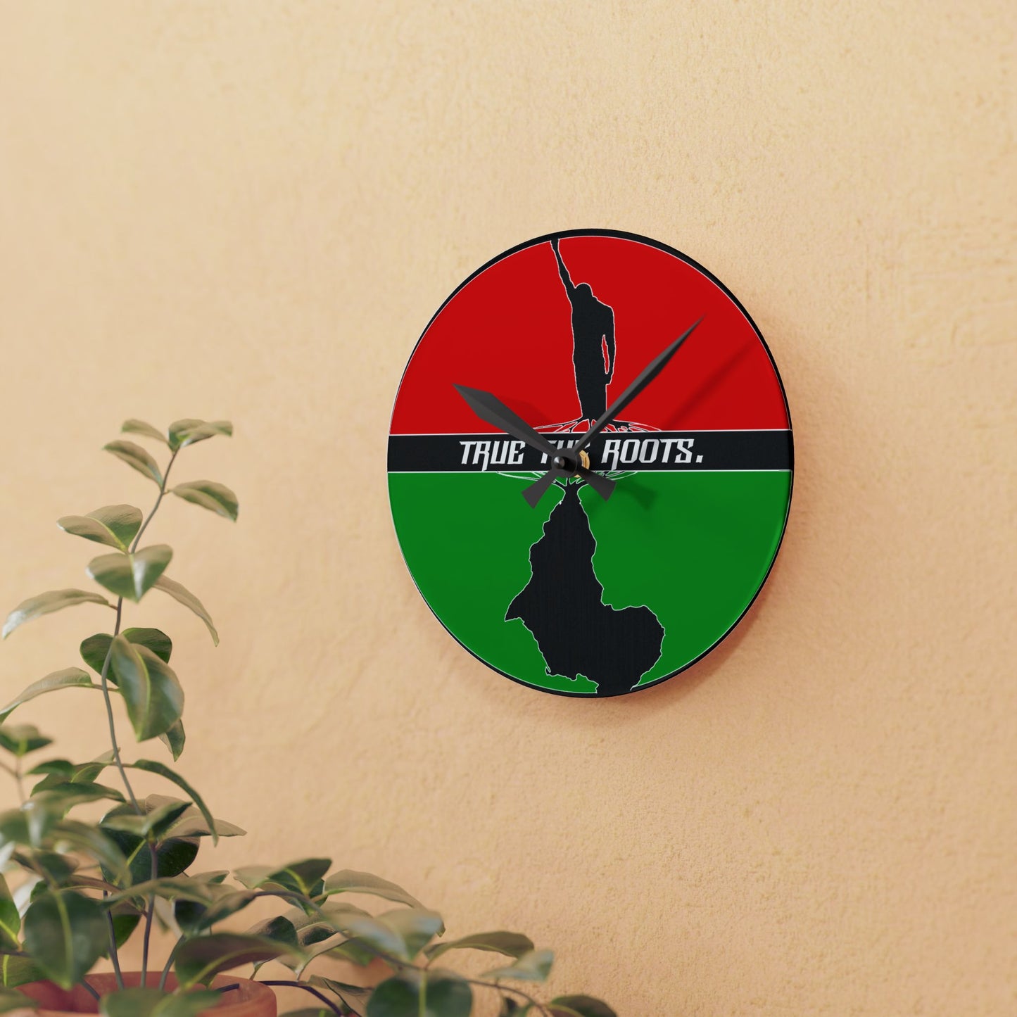 True The Roots Acrylic Wall Clock