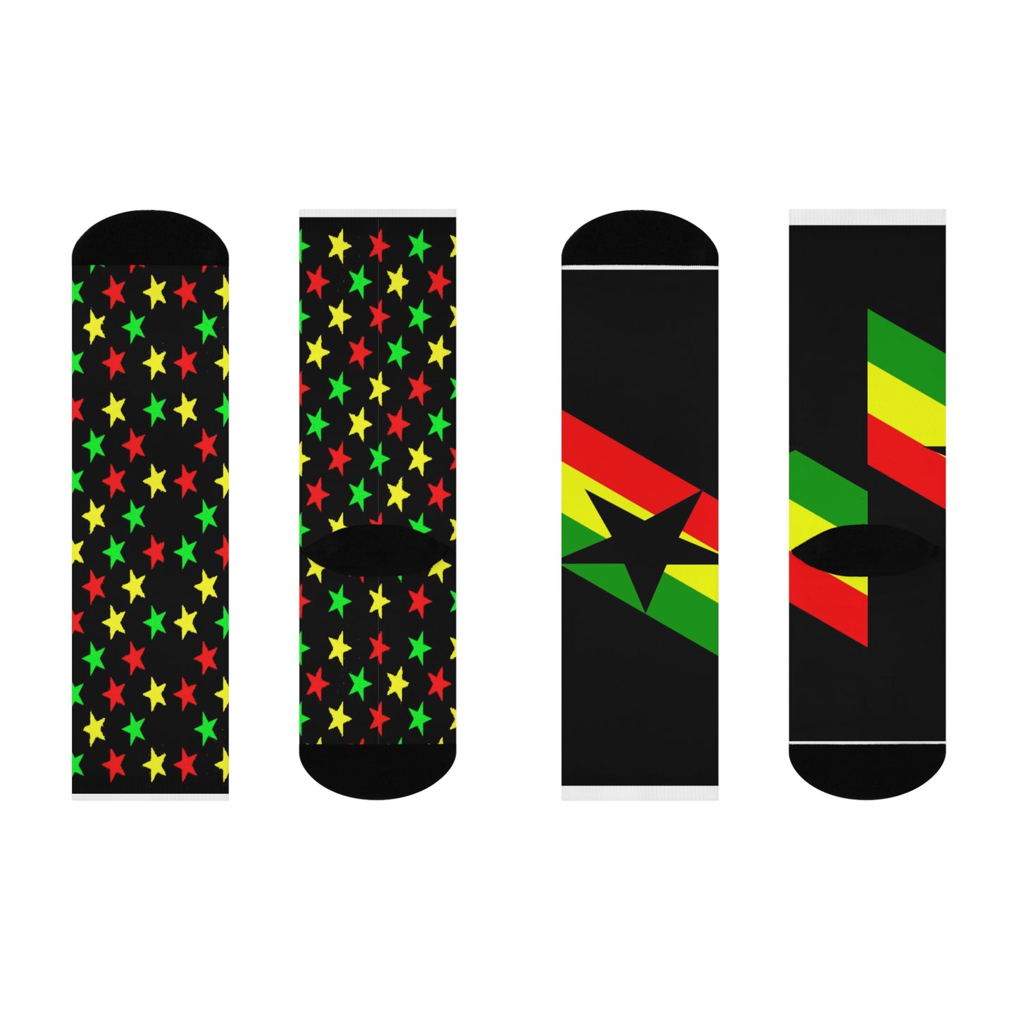 Grand Vibing - Ghanamericana Unisex Cushioned Crew Socks