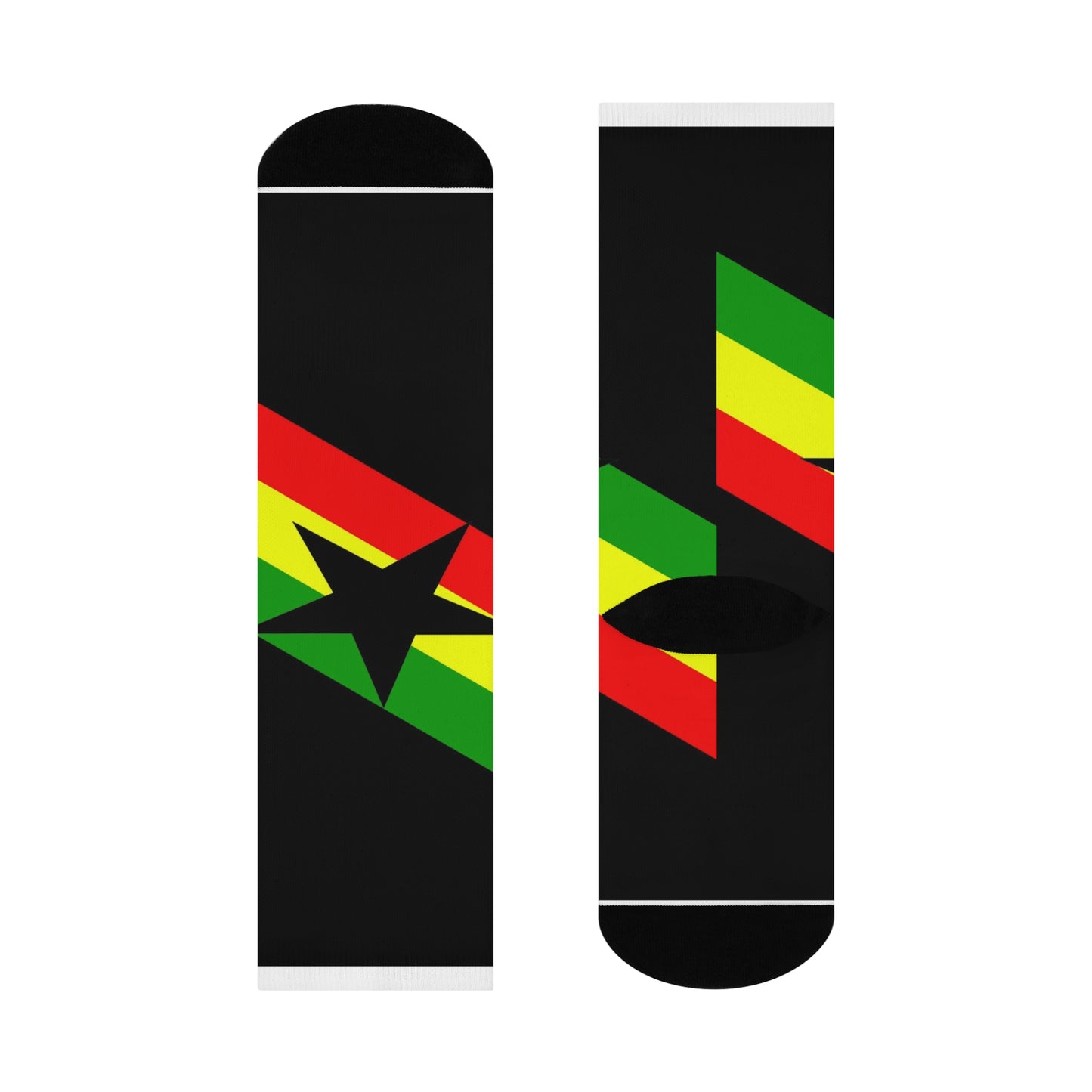 Grand Vibing - Ghanamericana Unisex Cushioned Crew Socks