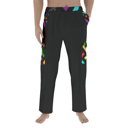 7 Colors Divine Men's Pocket Cargo Pants