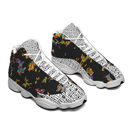 Hiero-Kenté Curved Basketball Shoes With Thick Soles