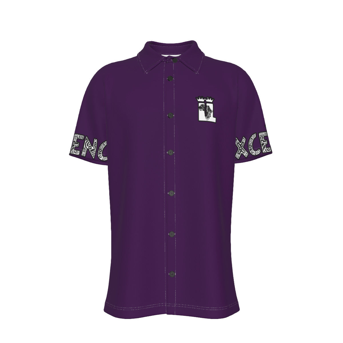 ExceLLence Purple Reign Button Up