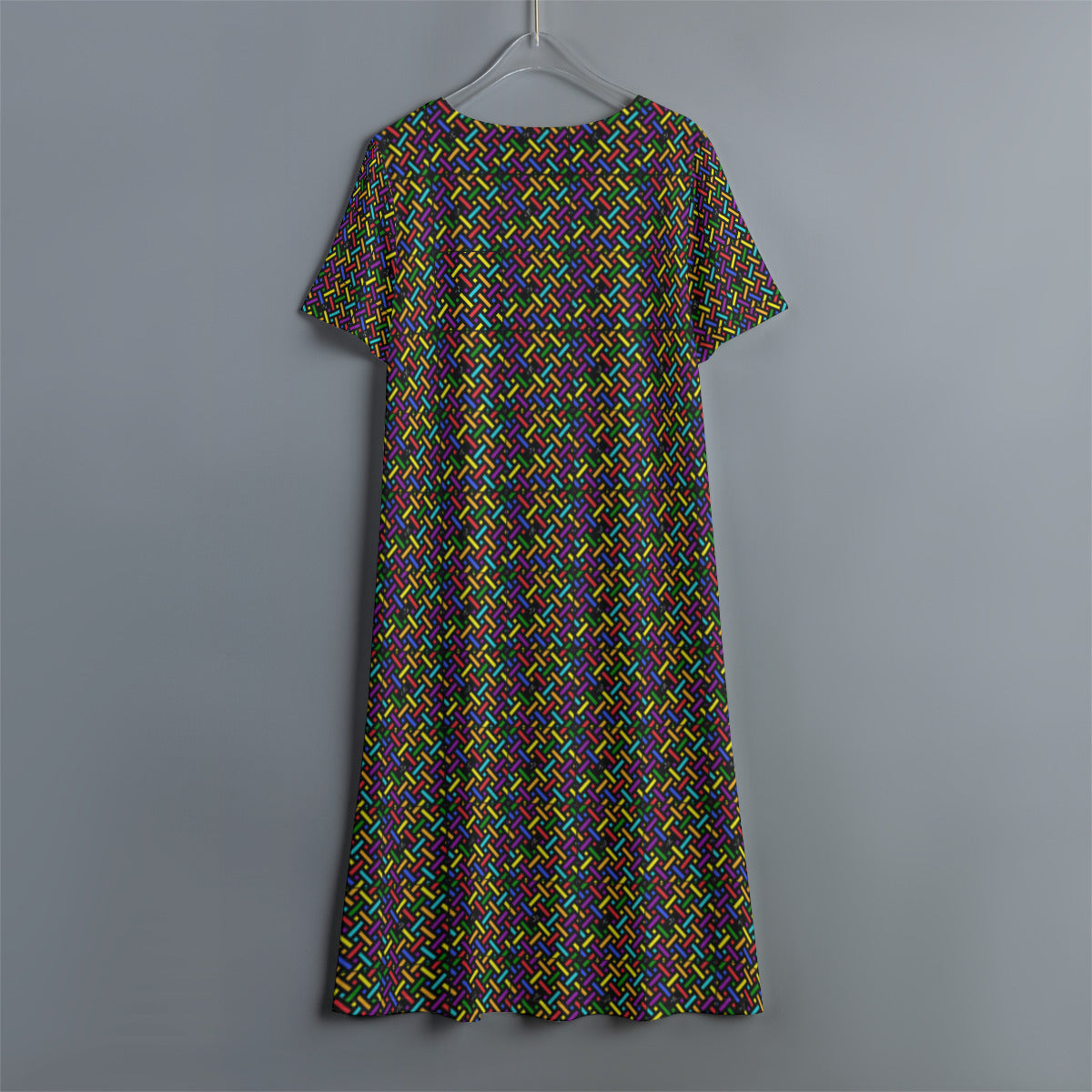 7 Colors Divine Women's Dress With Short Sleeves
