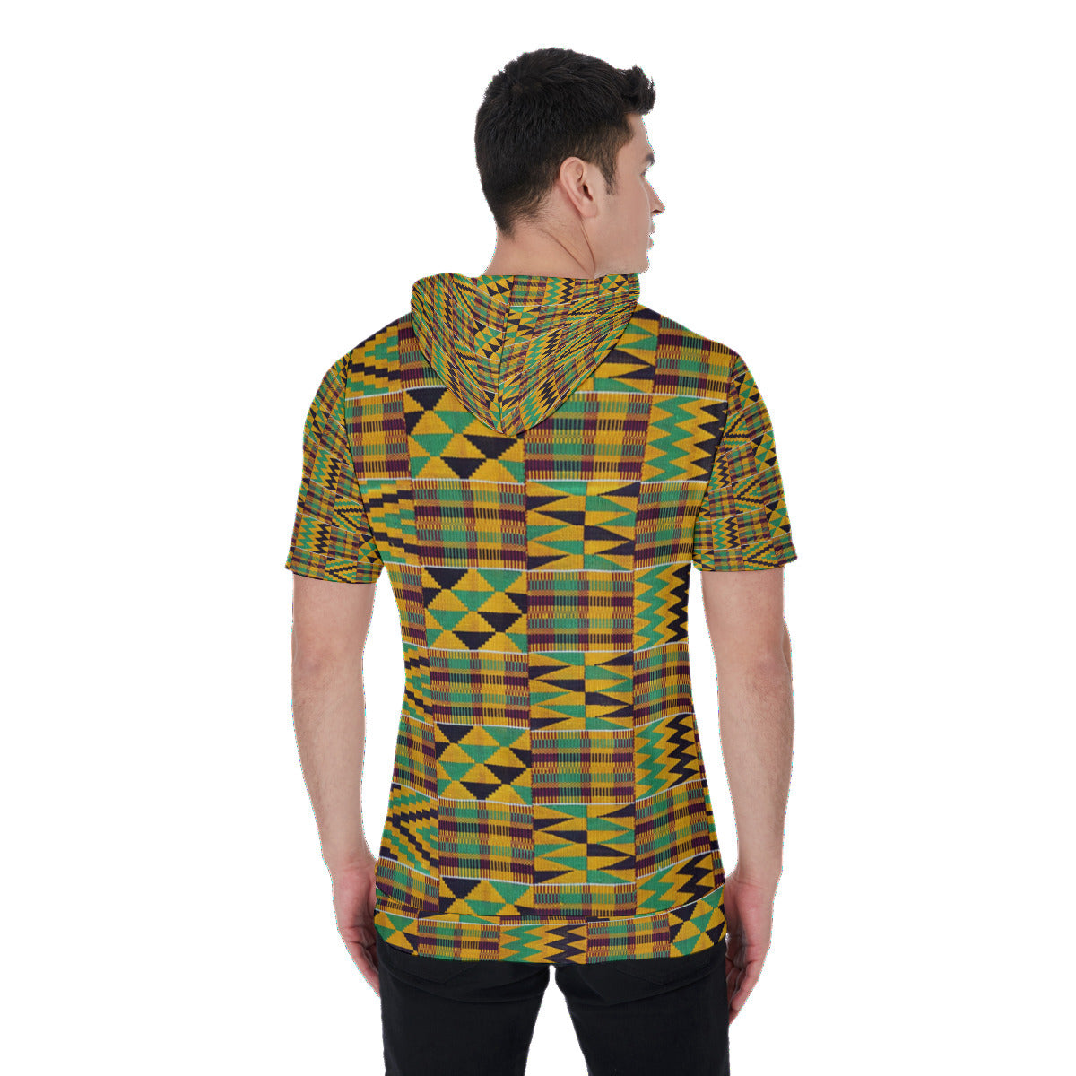 Kenté Printed Short Sleeve Hoodie T-Shirt
