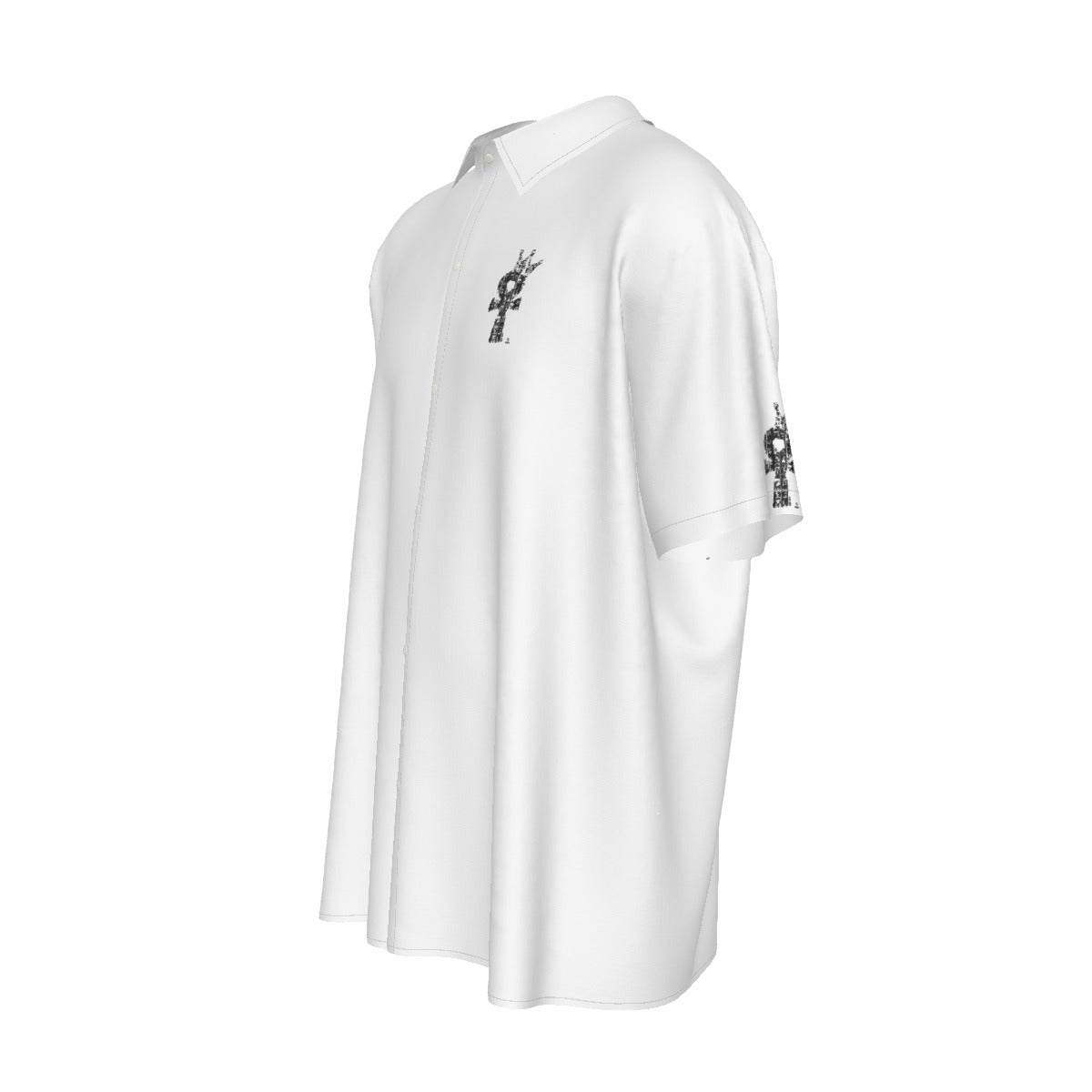 Hiero-Ankh Silk Short-Sleeved Shirt