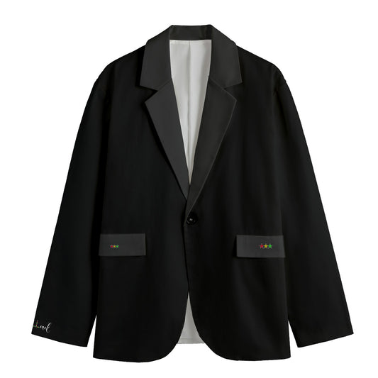 Grand Vibing Casual Flat Lapel Collar Blazer