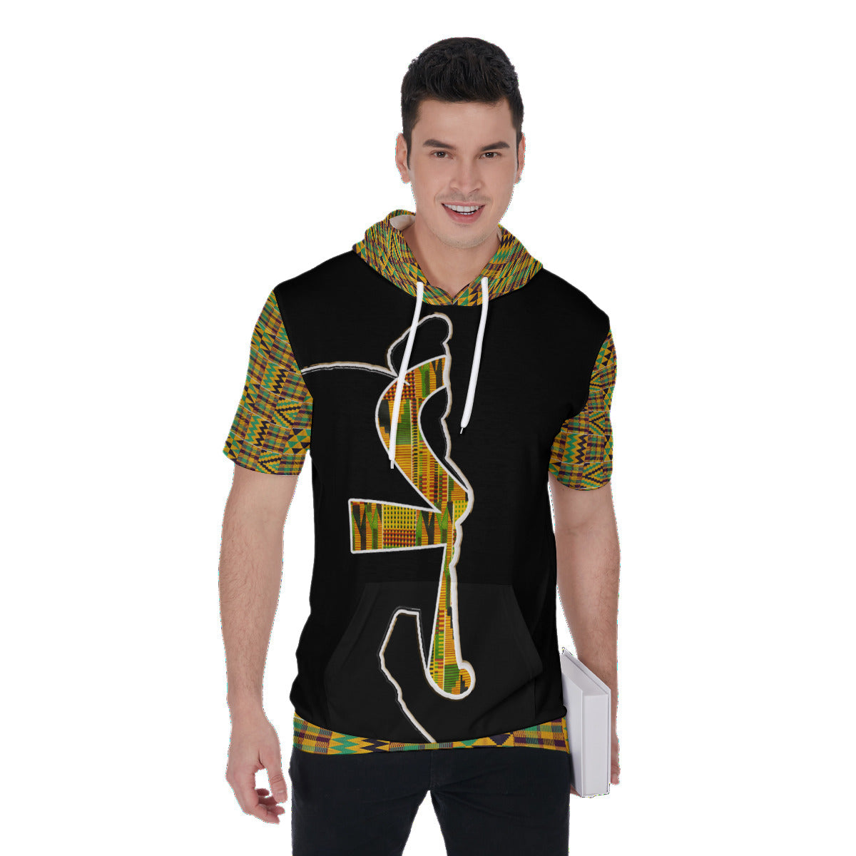 Kenté Printed Short Sleeve Hoodie T-Shirt