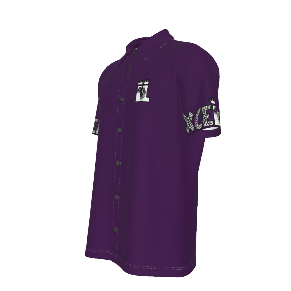 ExceLLence Purple Reign Button Up