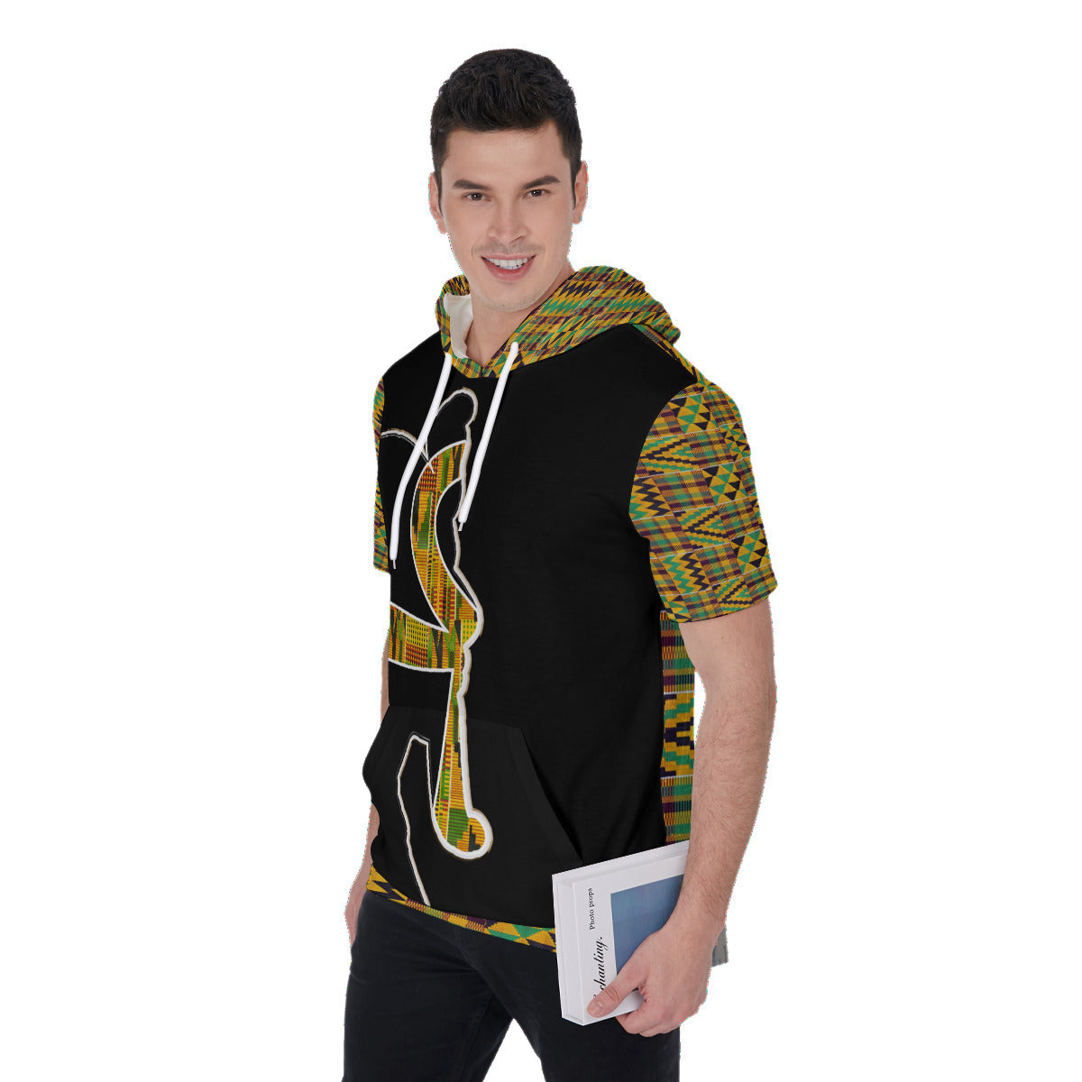Kenté Printed Short Sleeve Hoodie T-Shirt