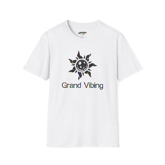 Grand Vibing Unisex Softstyle T-Shirt - Boho Sun Graphic Tee
