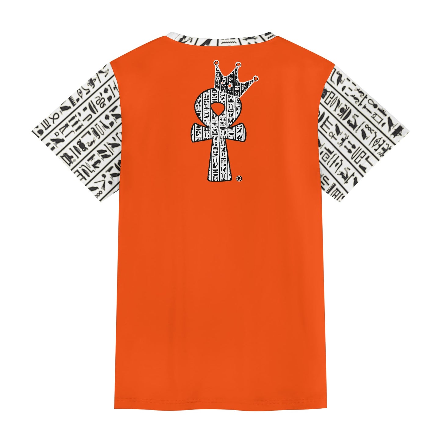 Orange Hiero Ankh FrontAndBack
