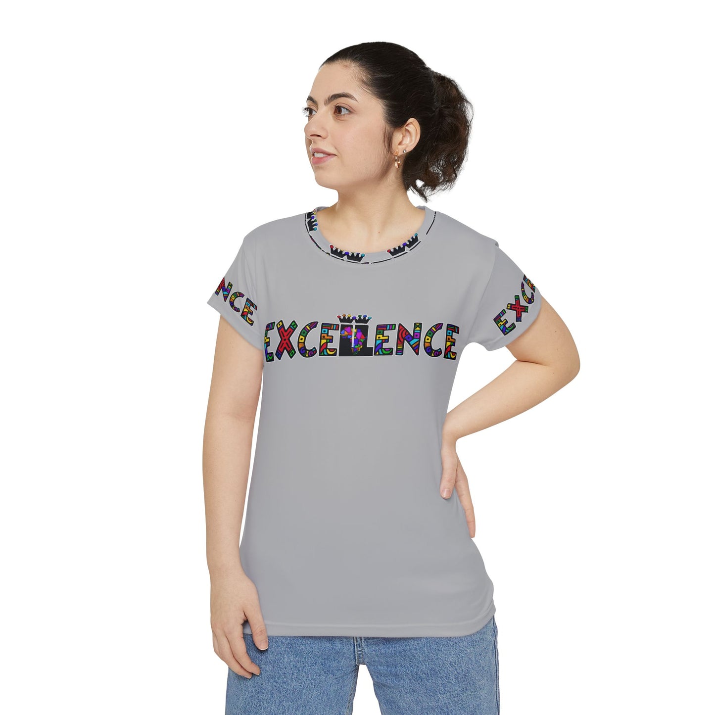 Black Excellence Lined Up T-Shirts - Queens