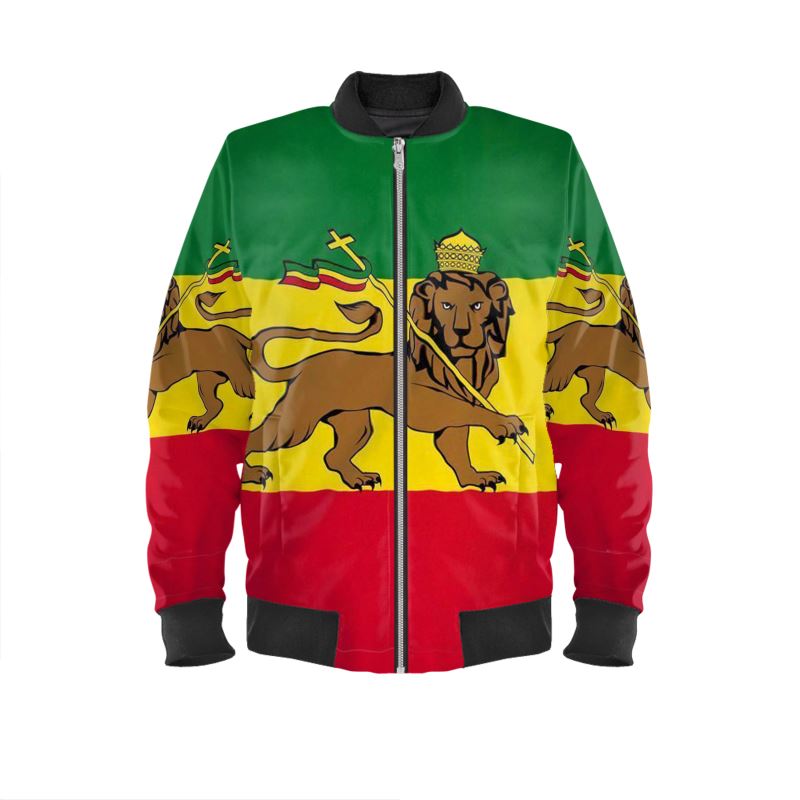 Panafrican Rastafari Reversible Bomber Jacket