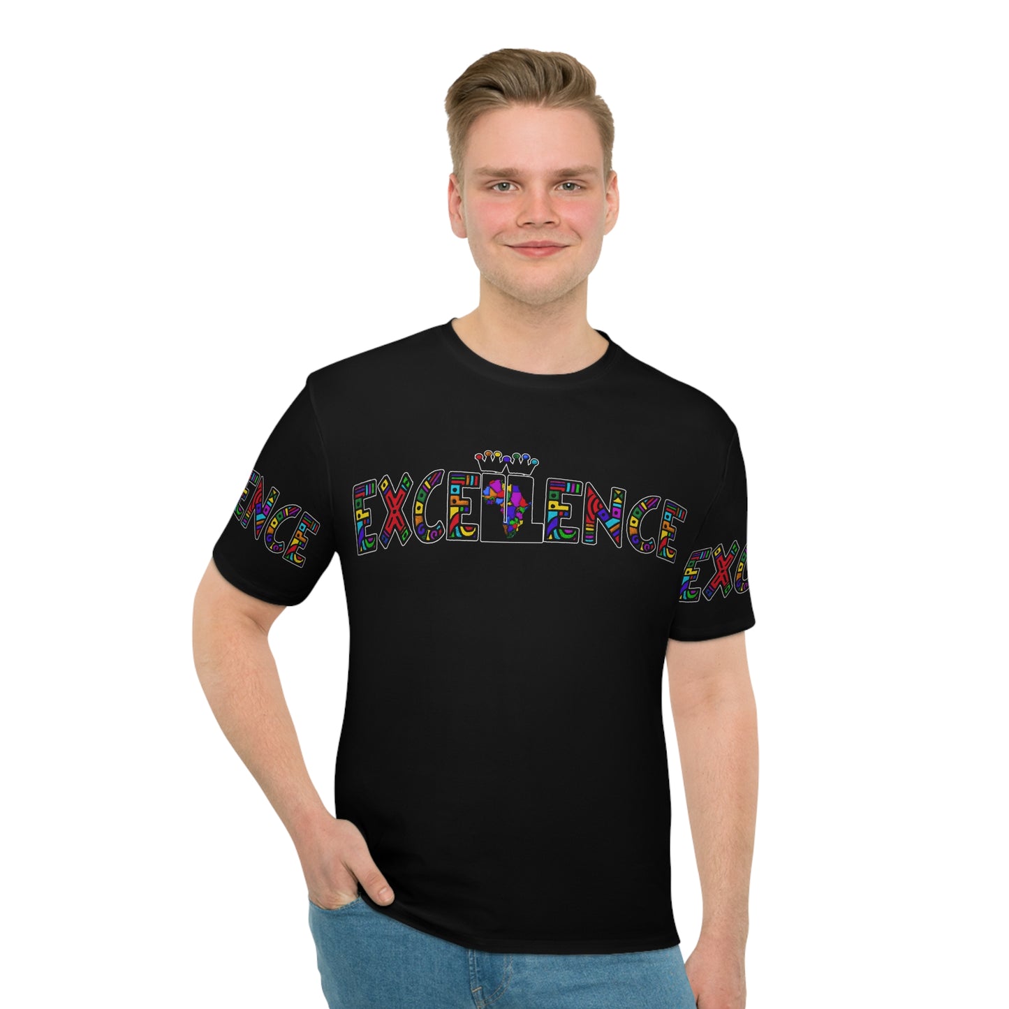 Black ExceLLence Lined Out T-Shirt