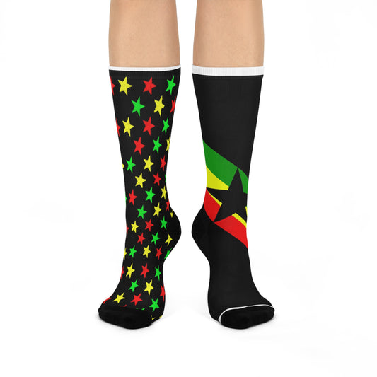 Grand Vibing - Ghanamericana Unisex Cushioned Crew Socks