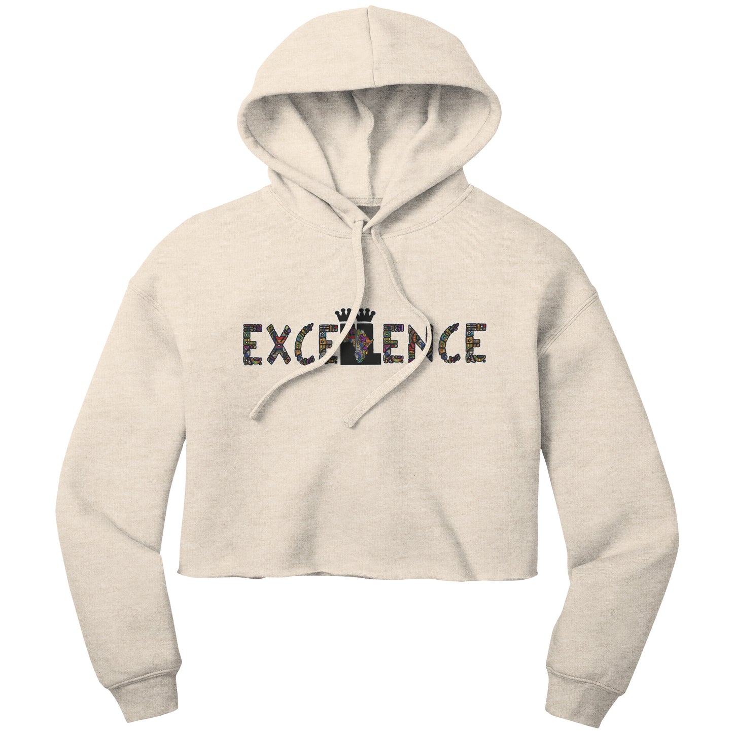 Kenté Printed ExceLLence Crop Top Hoodie