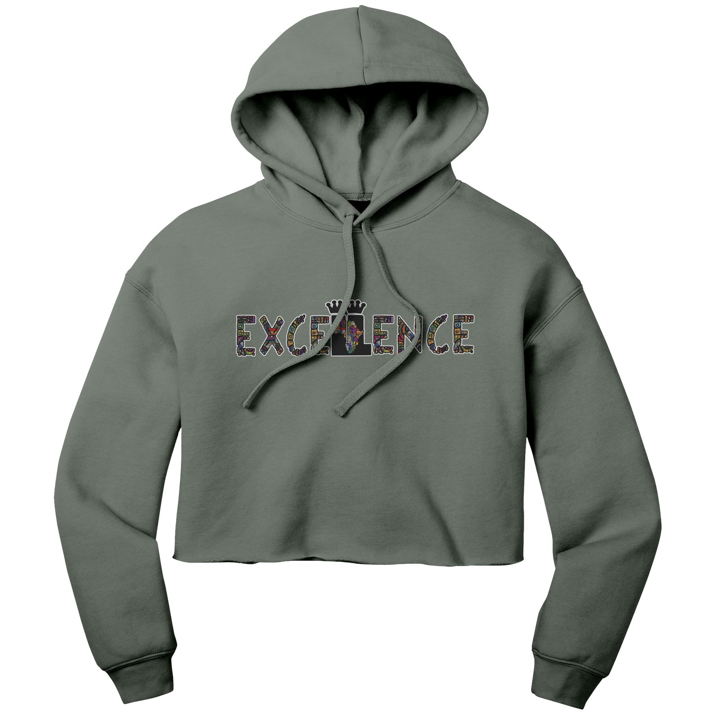 Kenté Printed ExceLLence Crop Top Hoodie