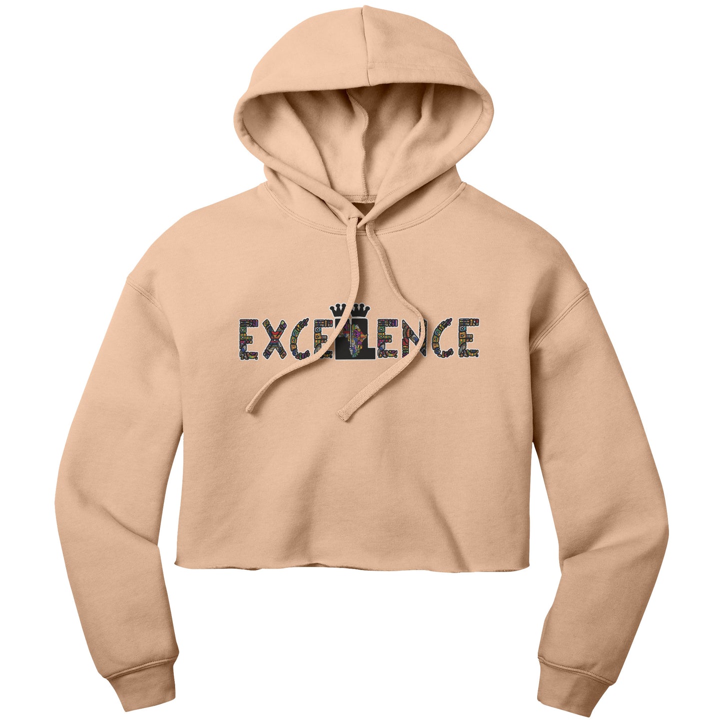 Kenté Printed ExceLLence Crop Top Hoodie