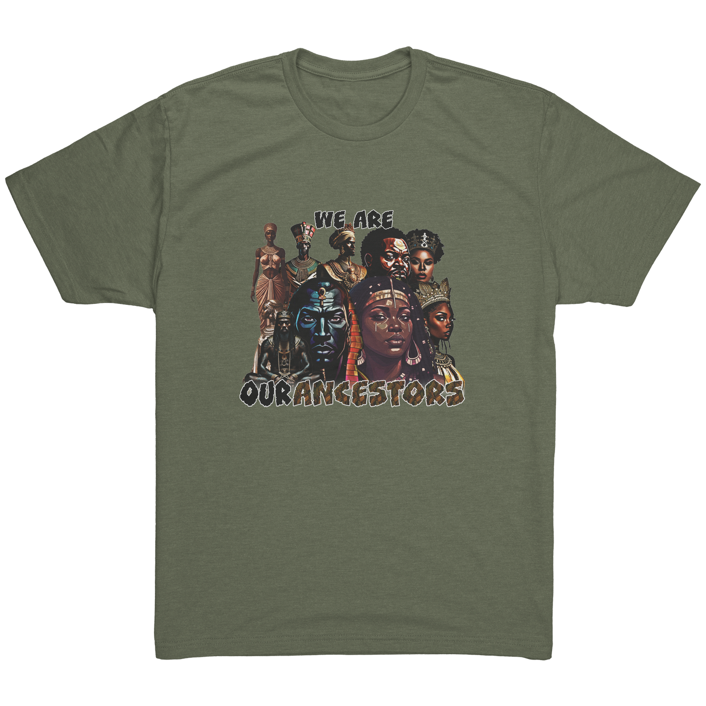 We_Are_Our_Ancestors_Tri-Blend_Tee_Military_Green_Mockup.png